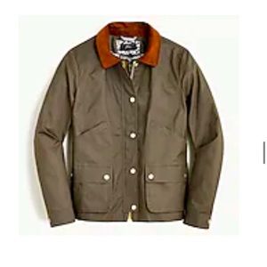 J Crew Barn Jacket Liberty Floral Sz S (waxed cotton)